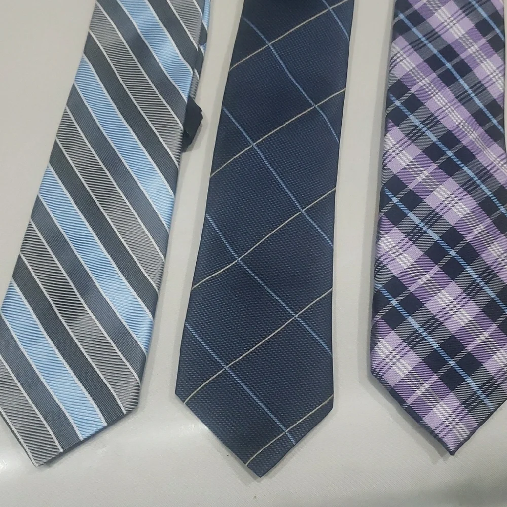 Elegant Kid's Tie Set - Blue, Navy, Purple, Yellow